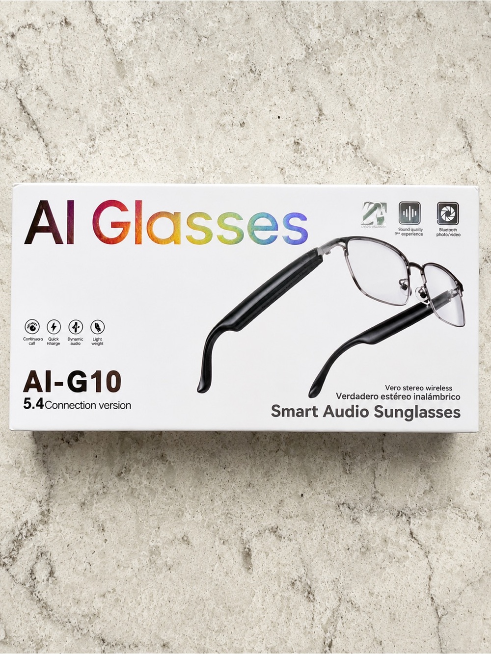 AI-G10 Smart Audio Glasses in Black